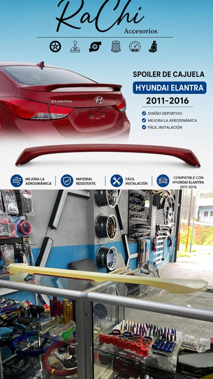 Cola Hyundai Elantra 2011-2016
