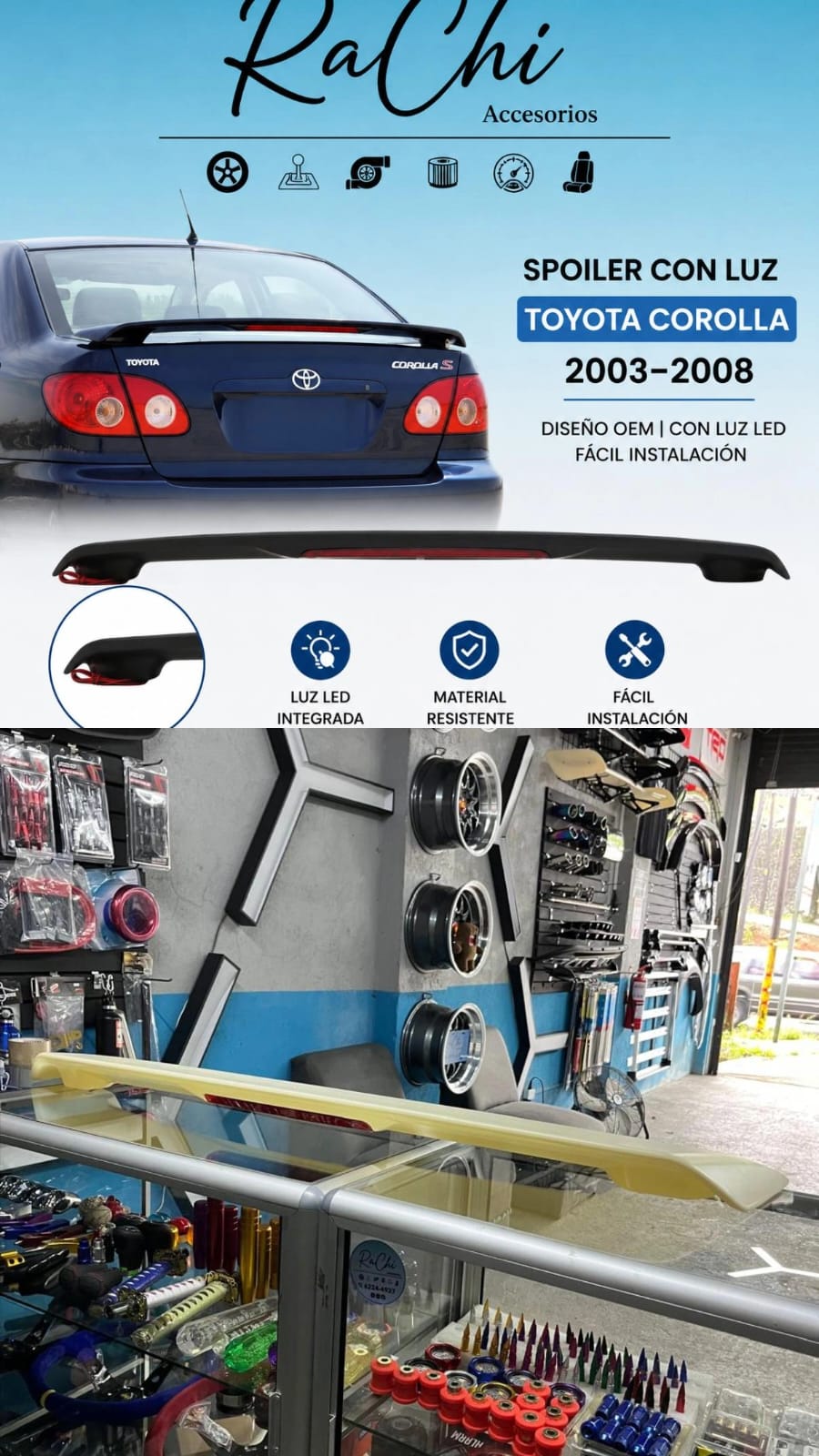 Cola Toyota Corolla 2003-2008