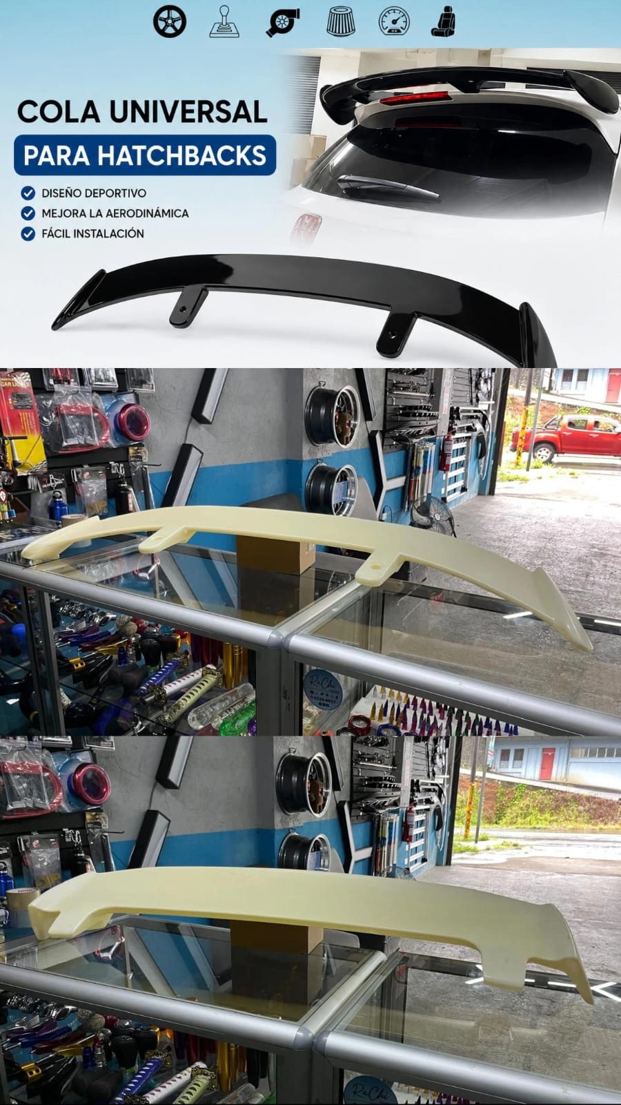 Colas Universales para carro Hatchback